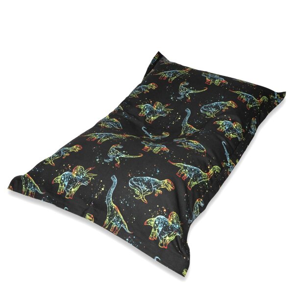 Chillstar bedruckter Sitzsack XXL Dino Outlines bunt |...