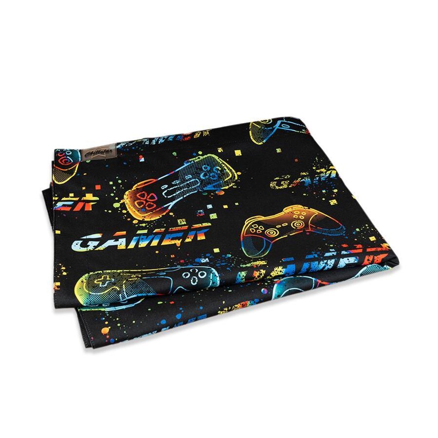 Chillstar XXL Sitzsackbezug Controller Regenbogen auf Schwarz für XXL Sitzsack 330 Liter | 135 x 175 cm