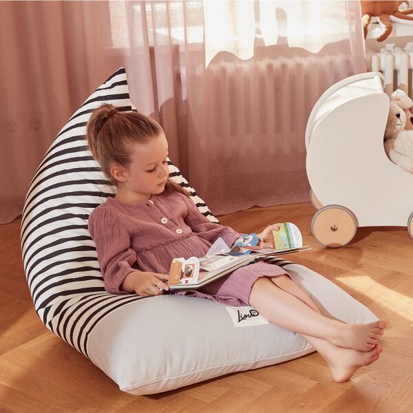 Liou Sitzsack Kinder "Zebra" aus weicher...